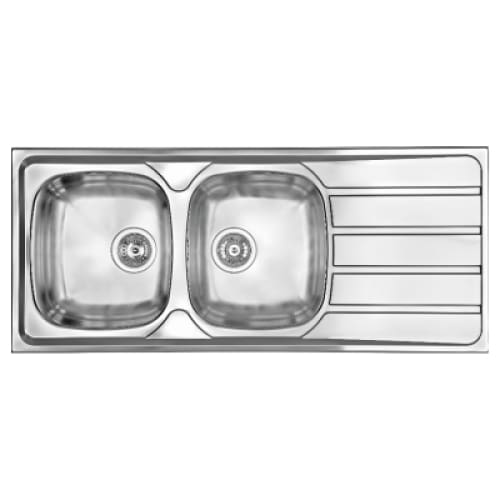 Evier de cuisine PREMIUM 2 Bac inox avec égouttoir (SPRING IX 21) Evier de cuisine PREMIUM 2 Bac inox avec égouttoir (SPRING IX 21)